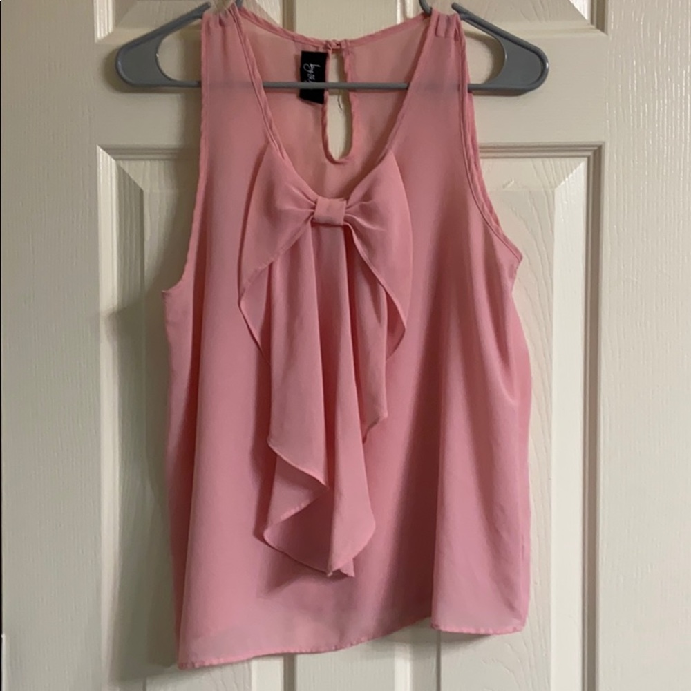 Pink flowy top